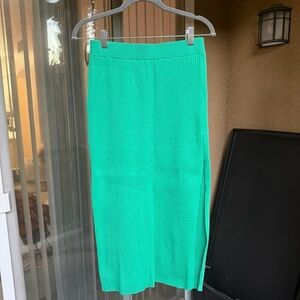 John + Jenn Vibrant Green Pencil Skirt